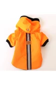MAXSTYLESPET Membranlı Polarlı Pet Yağmurluk - Turuncu - Köpek Kedi Kıyafeti thumbnail 2