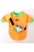 MAXSTYLESPET Pet Sweatshirt Çantalı - Turuncu - Köpek Ve Kedi Kıyafeti thumbnail 3