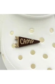 Crocs Terlik Süsü ve Aksesuarı , Çanta Süsü – Jibbitz 3D Camp Yazılı Üçgen Bayrak Görsel Logo Aksesuar thumbnail 1