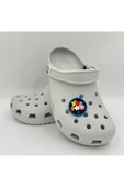 Crocs Terlik Süsü ve Aksesuarı , Çanta Süsü – Jibbitz 3D Çiçekli Yuvarlak Tablo Logo Aksesuar - 3