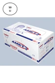 LitaeTrend Amet Maske 3 Katlı Telli 50'li - 1