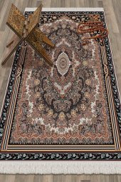 elleser Dekoratif Yıkanabilir Kaymaz Tabanlı Seccade    (80x120) - 1