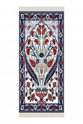 elleser Dekoratif Yıkanabilir Kaymaz Tabanlı Seccade    (80x120) - 2