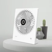 House Pratik HP63 Yüksek Performanslı Taşınabilir Şarj Edilebilir 3 Kademeli Masaüstü Fan Beyaz - 2