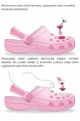 Crocs Terlik Süsü ve Aksesuarı , Çanta Süsü – Jibbitz 3D Çiçekli Yuvarlak Tablo Logo Aksesuar - 4