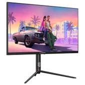 RAMPAGE GLACIER GL27R180Q 27" 180HZ 1MS AUO IPS QHD 2K PIVOT SIYAH OYUNCU MONITÖRÜ thumbnail 2