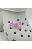 Crocs Terlik Süsü ve Aksesuarı , Çanta Süsü – Jibbitz 3D Sun Yazılı Görsel Logo Aksesuar thumbnail 1