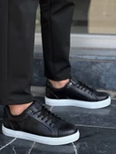 KB-BX1 Kuback Siyah Cilt Yüksek Beyaz Taban Günlük Erkek Ayakkabı thumbnail 10