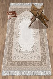 elleser Dekoratif Yıkanabilir Kaymaz Tabanlı Seccade    (80x120) - 1