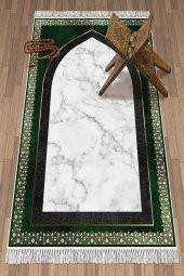 elleser Dekoratif Yıkanabilir Kaymaz Tabanlı Seccade    (80x120) - 1