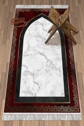 elleser Dekoratif Yıkanabilir Kaymaz Tabanlı Seccade    (80x120) - 1