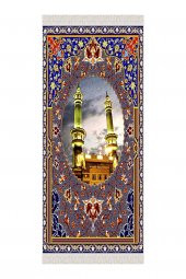 elleser Dekoratif Yıkanabilir Kaymaz Tabanlı Soft Pamuk Seccade   (80x120) - 2