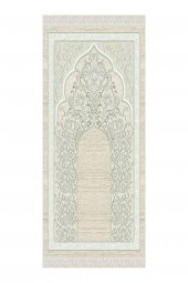 elleser Dekoratif Yıkanabilir Kaymaz Tabanlı Soft Pamuk Seccade   (80x120) - 2