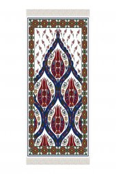 elleser Dekoratif Yıkanabilir Kaymaz Tabanlı Soft Pamuk Seccade (80x120) - 2