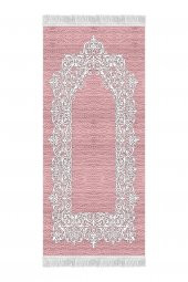 elleser Dekoratif Yıkanabilir Kaymaz Tabanlı Soft Pamuk Seccade   (80x120) - 2