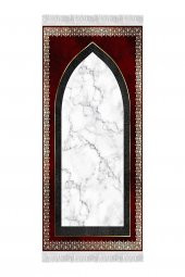 elleser Dekoratif Yıkanabilir Kaymaz Tabanlı Soft Pamuk Seccade (80x120) - 2