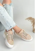 Guji Bej Kot Bağcıklı Spor Ayakkabı thumbnail 5