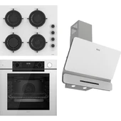 Ferre Steamart-Fryart-Sılentart Serisi Beyaz Set (CS206-FA + QEP64CB +D081-SA) - Emaye Izgara thumbnail 1