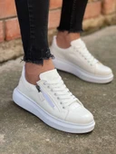 KB-309 Kuback Beyaz Fermuar Ve Bağcıklı Günlük Erkek Ayakkabı thumbnail 7