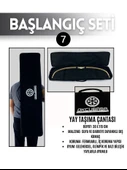 Geleneksel Okçuluk Lamine 'Vav' Set- Vav Yay + 7 Ok + Zihgir + Tirkeş + Kolçak + Eldiven + Çanta - 7