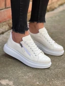 KB-309 Kuback Beyaz Fermuar Ve Bağcıklı Günlük Erkek Ayakkabı thumbnail 3