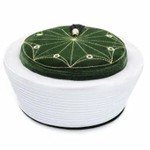 Endülüs  İmam Sarığı Yeşil Renk-Keçe Üstü Cübbe Rengi Kumaş  174 gr - 1