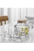 LitaeTrend Bambu Kapaklı Borosilikat Cam Demlik 1000ml Royaleks-CM-2000 - 5