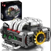 Mould King Flat-Six Motor Model Kiti - Pil ve Motorlu Yapı Seti - 2375+ Parça - 1