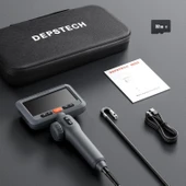 DEPSTECH Çift Lensli, Eklemli Endüstriyel Endoskop, 5 Inc Ekran - 3m Kablo - 6