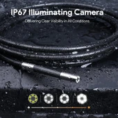 DEPSTECH 210° Işıklı Eklemli Boroskop Kamerası 6mm - 1.5m Kablo - 5