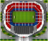 CAXIMSY Futbol Stadyumu Yapı Taşları Setleri, Futbol Mimarisi - 3500+ Parça - 5