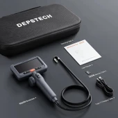 DEPSTECH Çift Lensli, Eklemli Endüstriyel Endoskop, 5 Inc Ekran - 1.5m Kablo - 6