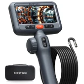 DEPSTECH Çift Lensli, Eklemli Endüstriyel Endoskop, 5 Inc Ekran - 3m Kablo - 1