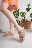 Kadın Rahat Taban Çift Tokalı Yazlık Terlik thumbnail 7