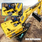 Mould King 13112 RC Ekskavatör Yapım Seti, APP Uzaktan Kumandalı - 1830 Parça - 6