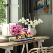 Kadablk Japon Sakura Ağacı Sınıfı Tren İstasyonu Yapı Taşı Seti - 3668 Parça - 6