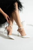 Kadın İnce Topuklu Bilekten Bağlamalı Stiletto - 1