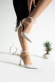 Kadın İnce Topuklu Bilekten Bağlamalı Stiletto - 2
