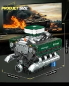 Mould King 10182 V8 Motor Yapı Taşları Setleri - 2250+ Parça - 2