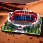 CAXIMSY Futbol Stadyumu Yapı Taşları Setleri, Futbol Mimarisi - 3500+ Parça - 3