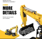 Mould King 13112 RC Ekskavatör Yapım Seti, APP Uzaktan Kumandalı - 1830 Parça - 4