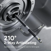 DEPSTECH Çift Lensli, Eklemli Endüstriyel Endoskop, 5 Inc Ekran - 1.5m Kablo - 4