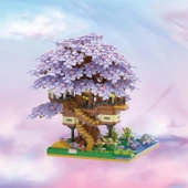 Kadablk Sakura Ağacı Ev Modeli Mikro Blok Seti - 2229 Parça - 2