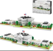 CAXIMSY Beyaz Saray Mikro Mini Yapı Blok Setleri Landmark Serisi - 3000 Parça - 1