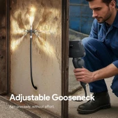 DEPSTECH Çift Lensli, Eklemli Endüstriyel Endoskop, 5 Inc Ekran - 1.5m Kablo - 3