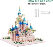 Kadablk Çiçekli Mimari Kale Serisi Mikro Blok Yapı Setleri - 4000+ Parça - 6