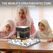 CAXIMSY İslami Kabe Model Yapı Blok Setleri Müslüman Hac Seti - 446 Parça - 5