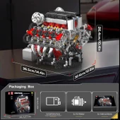 Mould King 10130 V8 Motor Yapı Blokları Seti - 2718 Parça - 3