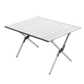 Katlanabilir Alüminyum Kamp ve Piknik Masası, Omuz Askılı Taşıma Çantasıyla L , Gümüş thumbnail 7