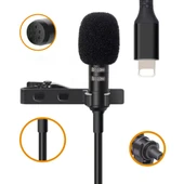 Magicvoice JH-041 Cep Telefonu için Lightning Youtuber Yaka Mikrofonu thumbnail 3